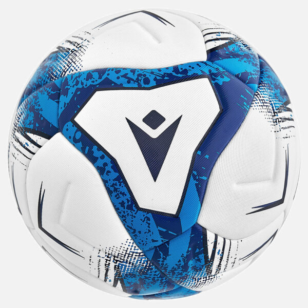 Tsunami XI voetbal N.5 kleur wit/neon blauw/navy