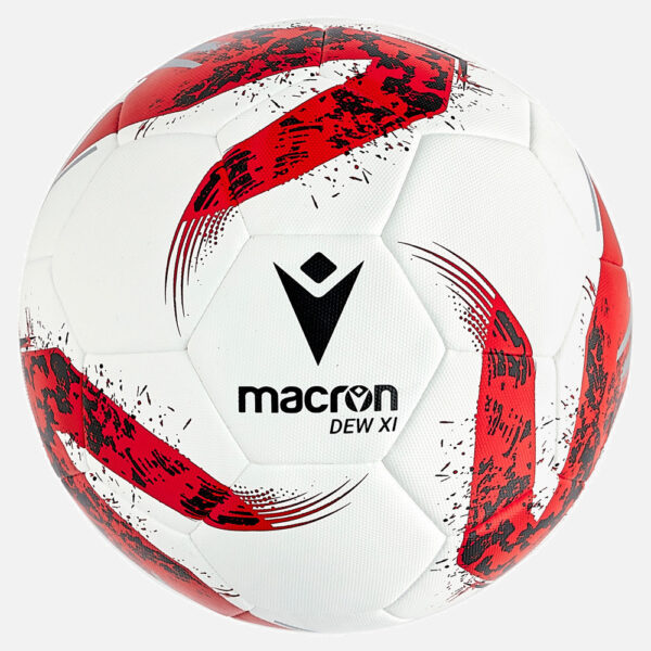 Dew XI voetbal N.5 kleur wit/rood